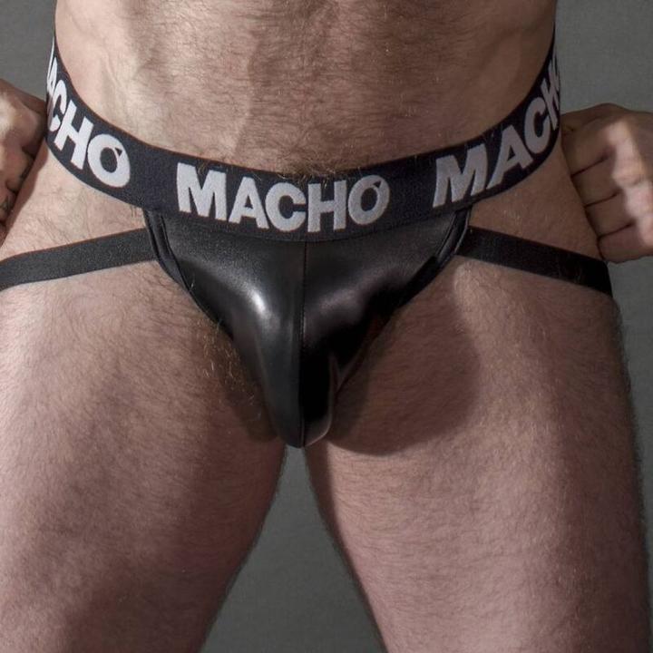 Image du produit Macho Underwear Macho - Mx25nc Jock Cuir Noir S (S)
