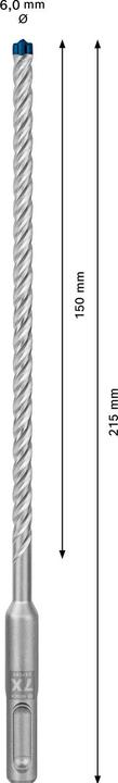 Image du produit Bosch Professional Zubehör Forets marteau Expert SDS plus-7X, 6 x 150 x 215 mm,10 pcs. (6 millimètres)