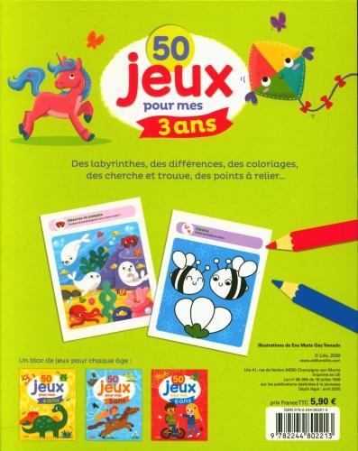 Immagine prodotto 50 giochi per i miei 3 anni (Gey Trenado Eva Maria, Francese)