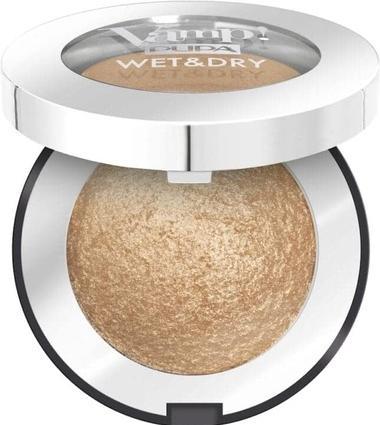 Produktbild Pupa Milano Highly pigmented eyeshadows Vamp! (Compact Eyeshadow) 1.5 g - Shade: 202 Precious Gold (202 Precious Gold)