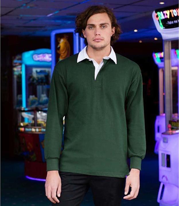 Image du produit Front Row Premium Longsleeve RugbyShirt Polo à manches longues (XXL)