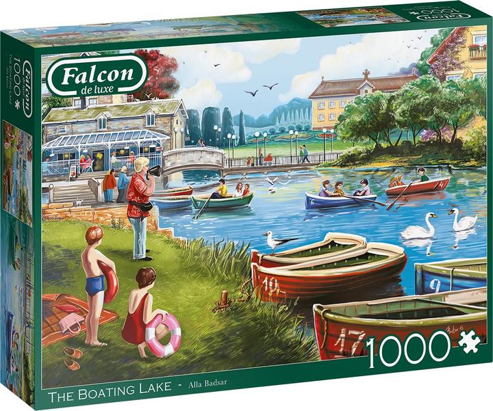 Immagine prodotto Jumbo Puzzle 1000 Falcon Harbor ant ežero G3 (1000 pezzi)