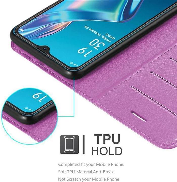 Actual product image Cadorabo Book with stand function cover (Oppo A12)