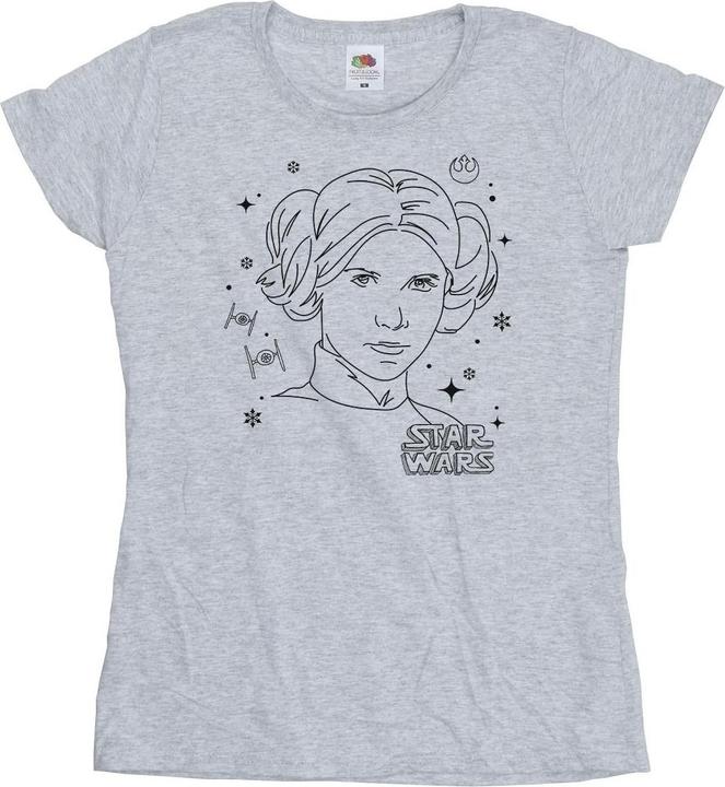 Produktbild Star Wars Episode IV: A New Hope Leia Christmas Sketch TShirt (S)