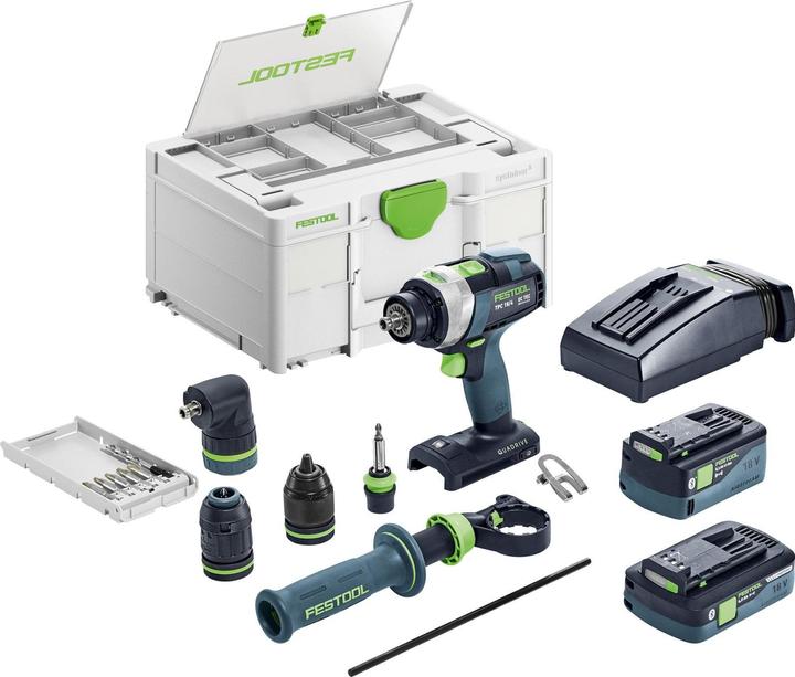 Actual product image Festool Perceuse-visseuse à percussion sans fil TPC 18/4 5,0/4,0 I-Set/XL (Rechargeable battery operated)