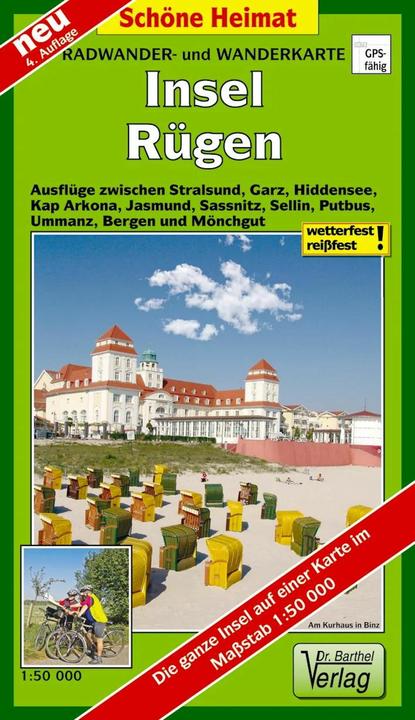 Immagine prodotto Isola di Rügen in bicicletta e a piedi Mappa 1 : 50 000 50000