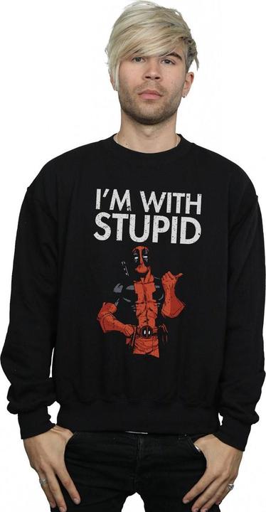 Immagine prodotto Deadpool I'm With Stupid Felpa Uomo (L)