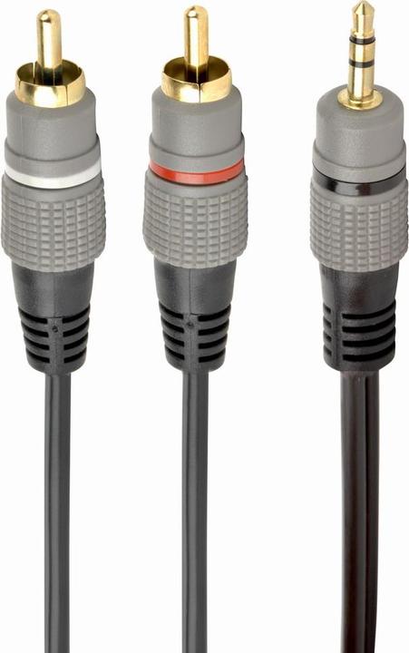 Image du produit Gembird CableXpert 3.5 mm stéréo plug to 2*RCA plugs 2.5m plaqué or CCA-352-2.5M (2.50 m)