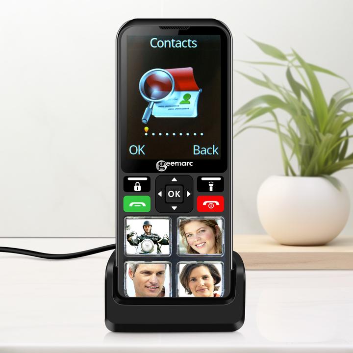 Image du produit Geemarc Téléphone senior Bouton SOS Compatible avec les appareils auditifs