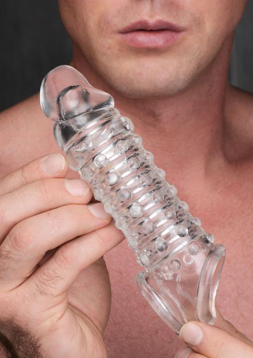 Actual product image Bijoux Indiscrets 1.5 Inch Penis Enhancer Sleeve