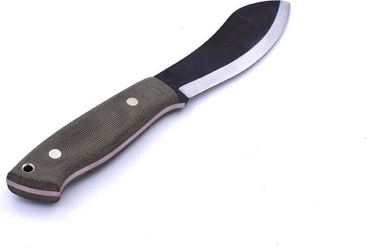 Produktbild Brisa Nessmuk 125 Green Micarta Scandi Firesteel (12.50 cm)