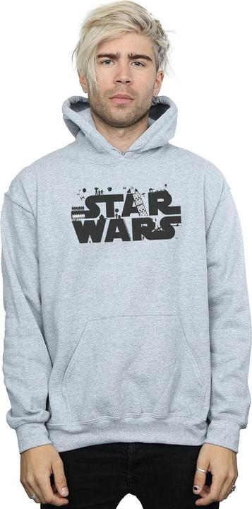 Actual product image Star Wars Mens Minimalist Logo Hoodie (L)