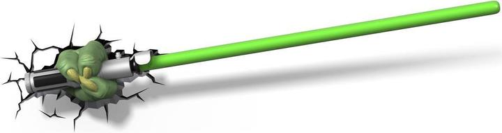 Actual product image 3DLightFX Star Wars: 3D Deco Light Yoda Hand with Lightsaber