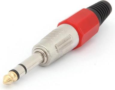 Produktbild Velleman 6.35Mm Professional Male Jack Connector Stereo Red