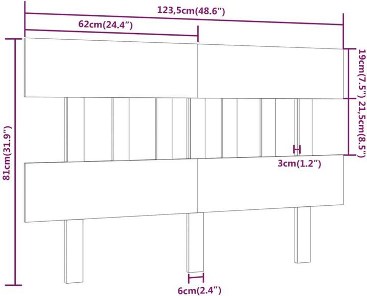 Immagine prodotto VidaXL Aylice (123,5 x 3 x 81 cm)