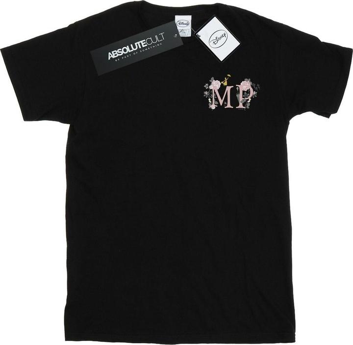 Disney Mary Poppins Letter Breast Print TShirt (XL)
