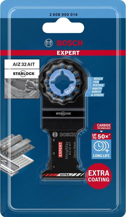 Actual product image Bosch Professional Zubehör Expert MetalMax AIZ 32 AIT blade for multifunctional tools, 40 x 32 mm