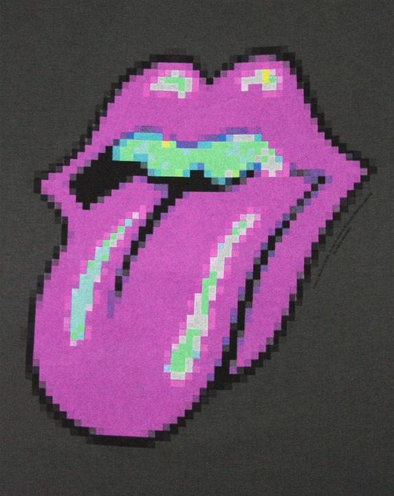 Actual product image Amplified Womens/Ladies Pixel Lick The Rolling Stones Tank Top (XS)