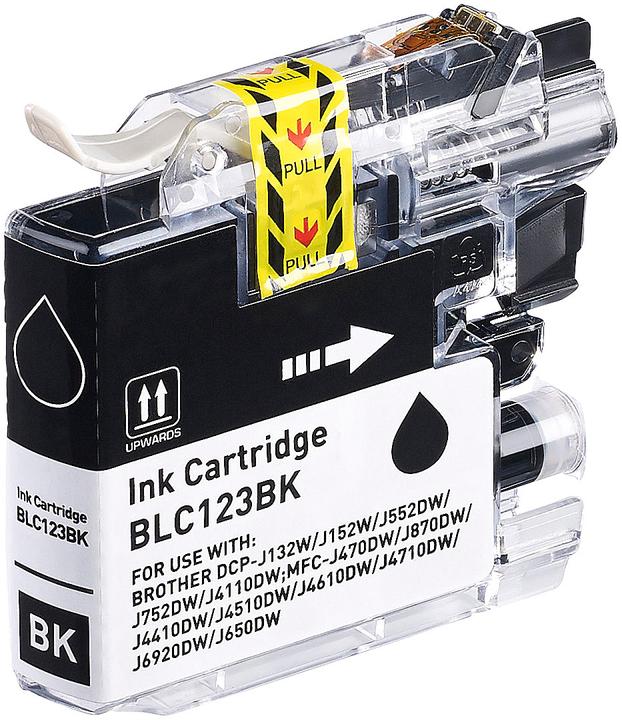 Produktbild IColor Tinten-Patrone für Brother-Drucker (ersetzt LC-123BK), black (schwarz)