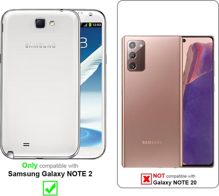 Actual product image Cadorabo Display protection glass (1 Piece, Samsung Galaxy Note 2)