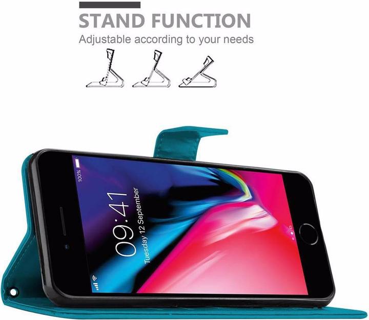 Image du produit Cadorabo Couverture du livre de fleurs (Apple iPhone SE (2ème génération), Apple iPhone 7)