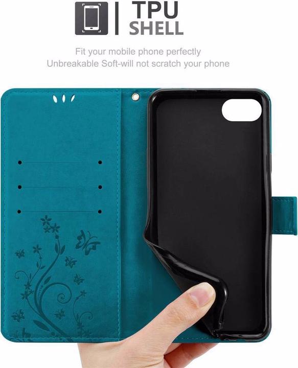 Image du produit Cadorabo Couverture du livre de fleurs (Apple iPhone SE (2ème génération), Apple iPhone 7)