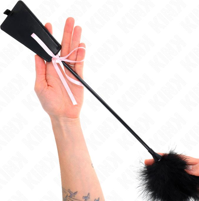 Actual product image Kink Tickle Feathers With Pink Bow 49 cm