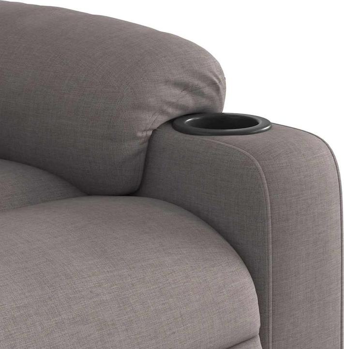 Immagine prodotto VidaXL Poltrona massaggiante elettrica con ausilio per la risalita Tessuto Taupe