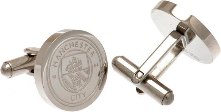Produktbild Manchester City FC Edelstahl WappenManschettenknöpfe (100% Stahl)