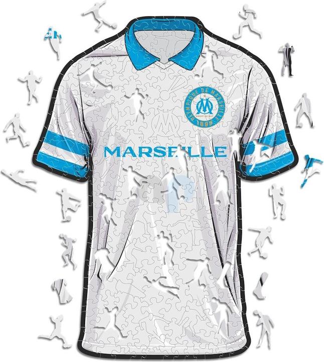 Image du produit Iconic Olympique de Marseille - Maillot - Puzzle en bois Taille M (270 pièces) (270 pièces)