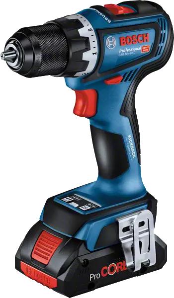 Actual product image Bosch Professional GSR 18V-90 C cordless drill/driver (2x4.0Ah ProCore, GAL 18V-40, L) (Rechargeable battery operated)