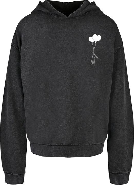 Produktbild Merchcode Love In The Air Acid Washed Oversize Hoody - 177189 (L)