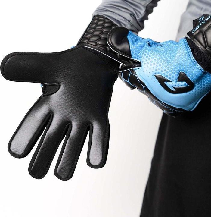Produktbild Catch & Keep Fussballhandschuhe Kralle Junior Pro 3.0 Gr. 3 Blau Torwart Keeper Goalie Handschuhe (3)