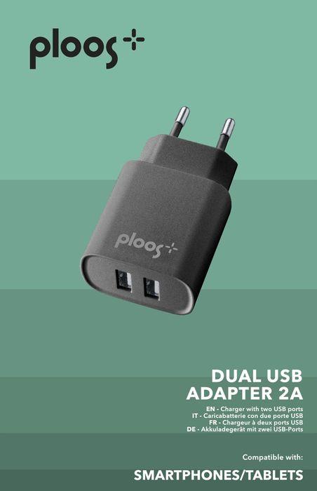 Immagine prodotto Cellularline PLOOS - DUAL USB ADAPTER 2A - Universal (10 W)