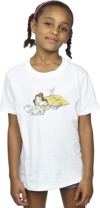 Immagine prodotto Disney Beauty And The Beast Belle Reading Maglietta Ragazze (140, 146)