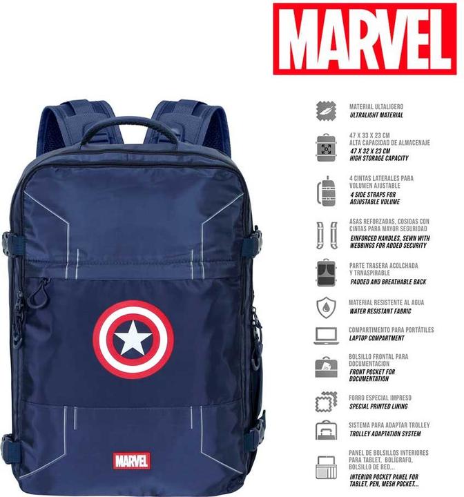 Immagine prodotto Karactermania Zaino da viaggio Mercury grande 47x23x33cm Ingranaggi