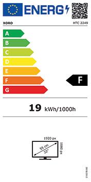 Energy Label Xoro HTC 2249 - black - XOR400724 (21.50", LED)
