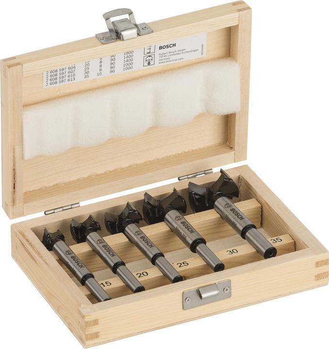 Immagine prodotto Bosch Professional Zubehör Set di punte Forstner 5 pezzi (15-35 mm)