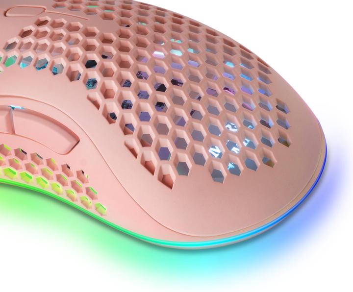 Actual product image Mars Gaming Souris Filaire Gamer Mmex RGB (Rose) (Cable)