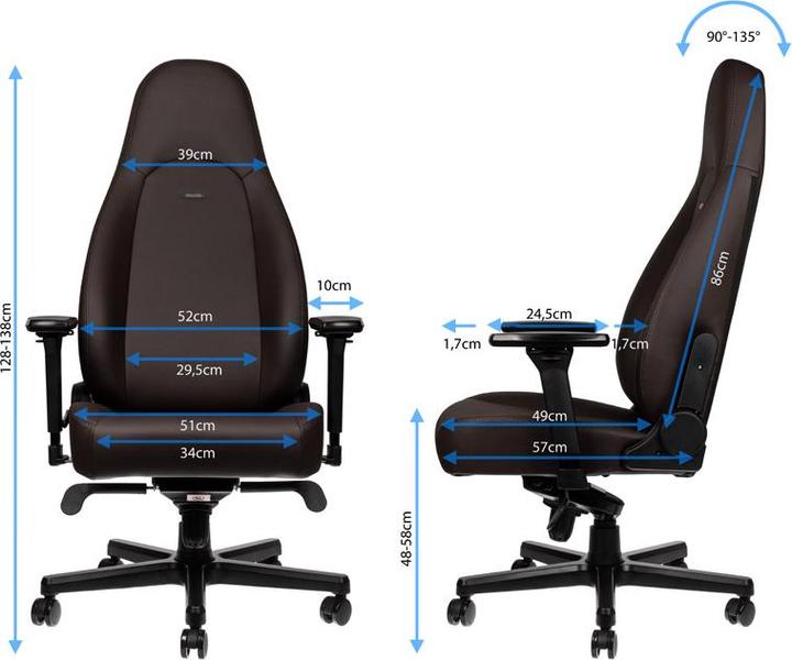 Actual product image noblechairs ICON Gaming Chair - Java Edition
