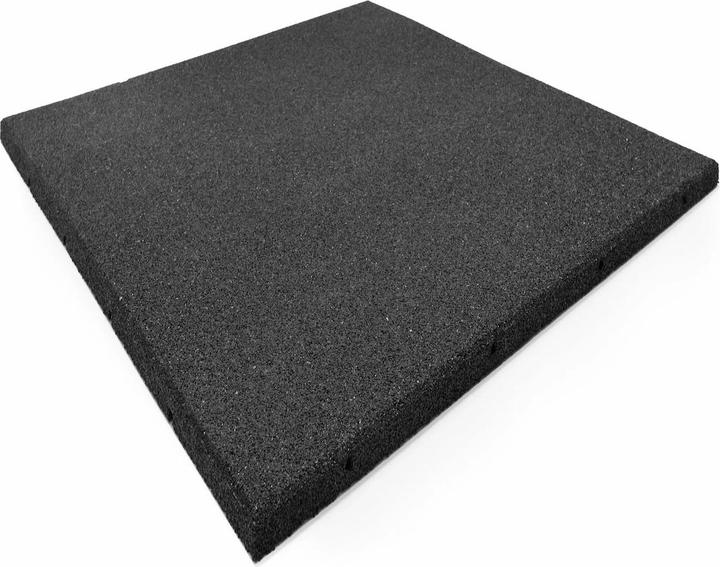 Actual product image Stockz Rubber flooring "Outdoor Tiles Black" 100x100cm (3 cm)