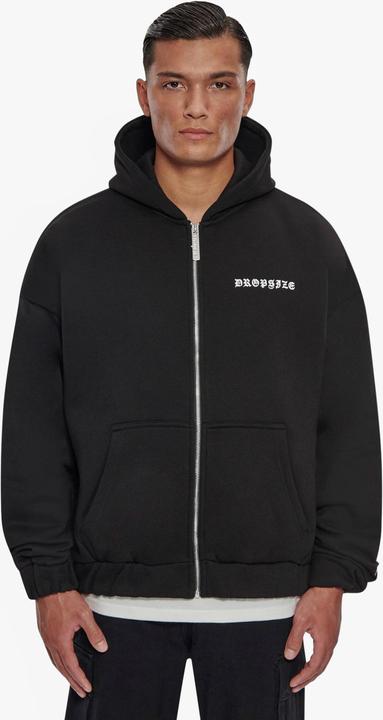 Actual product image Dropsize Super Heavy Oversized Crime Zip Hoodie - 124647 (M)
