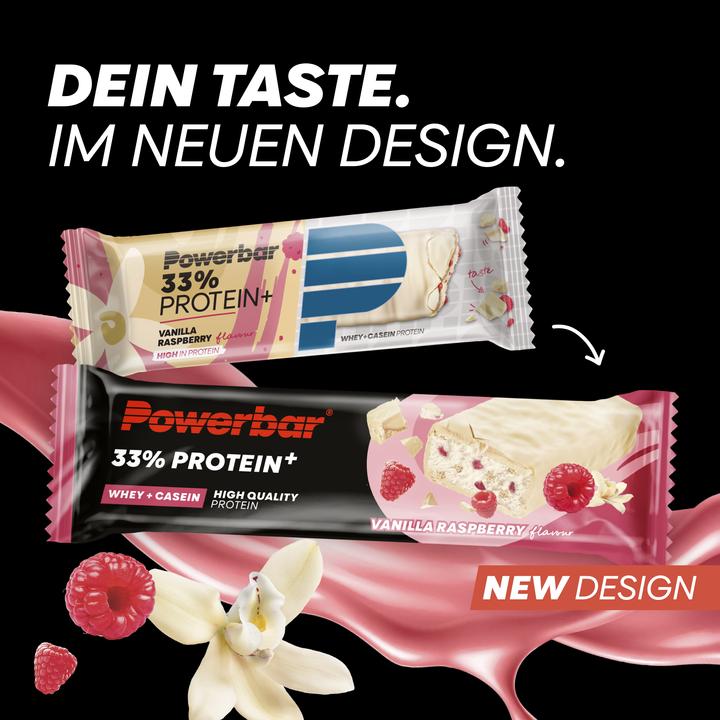 Actual product image Powerbar Protein Plus 33% (Vanilla, Raspberry, 10 pcs., 900 g)