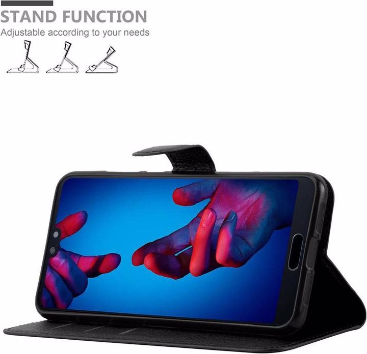Actual product image Cadorabo Book with stand function cover (Huawei P20)