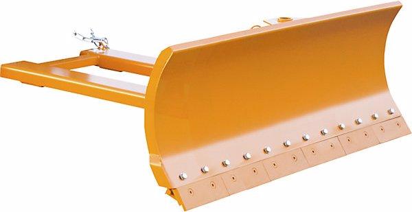 Actual product image eurokraft pro Snow plough for forklifts, with spring-loaded blade trims, blade width 1800 mm.
