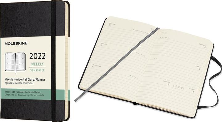 Immagine prodotto Moleskine Agende tascabili Hard Cover Weekly (9 x 14 cm, Inglese)