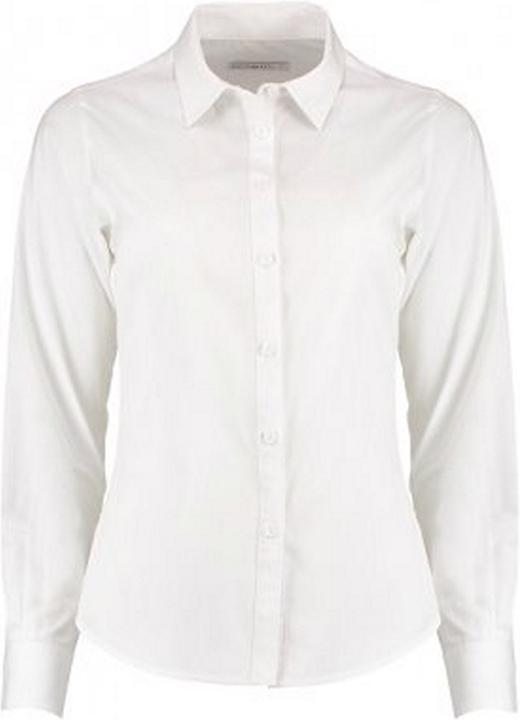 Kustom Kit PoplelinBluse langärmlig tailliert