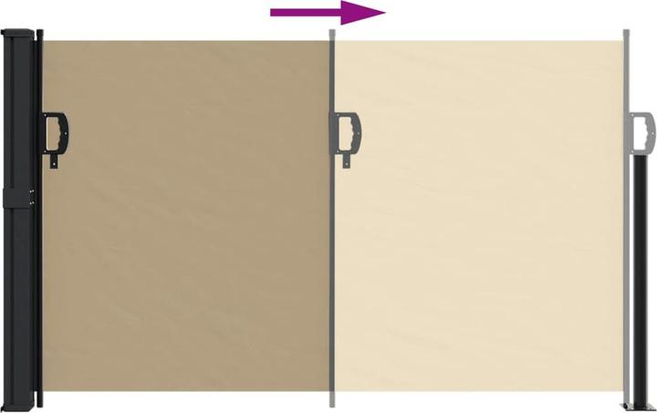 Actual product image VidaXL Extendable side awning (1.17 m)