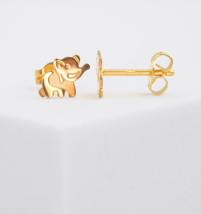 Immagine prodotto Muau Orecchini in oro giallo 750, 6x8 mm (Giallo oro)