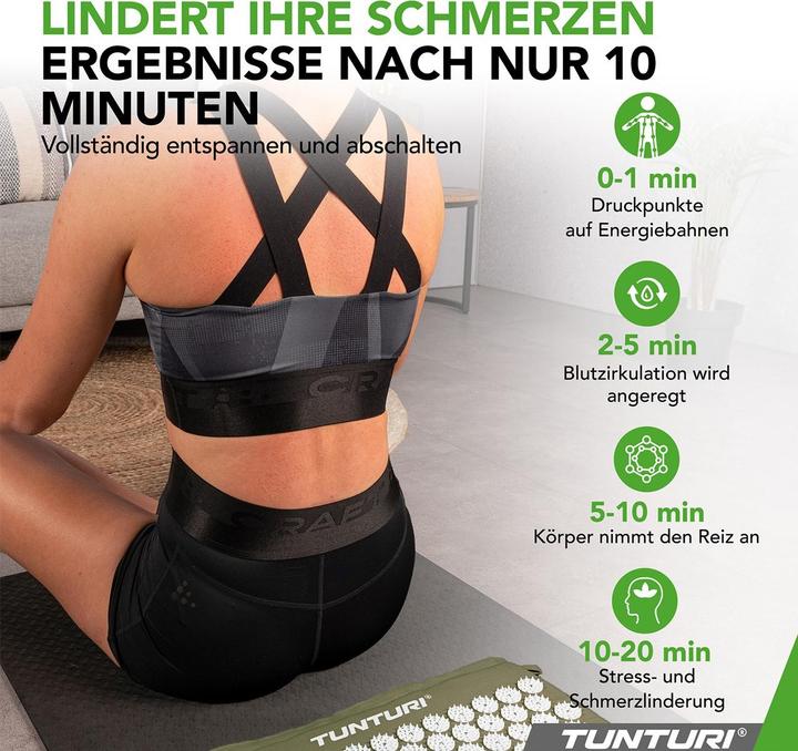 Actual product image Tunturi Acupressure Mat And Pillow